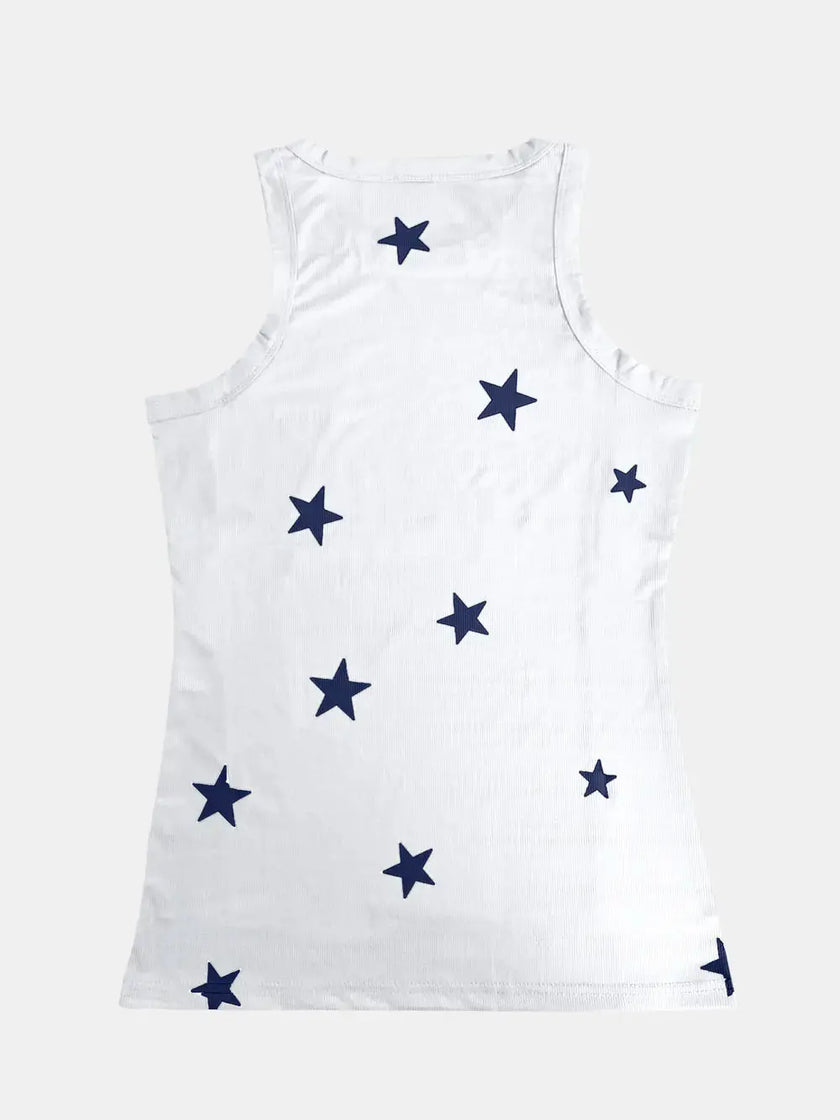 Full Size Star Round Neck Tank  Style Ratio
