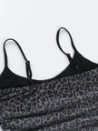 Sheer Leopard Print Cami  Style Ratio