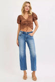 RISEN High Rise Crop Boyfriend Tapered Jeans  Style Ratio
