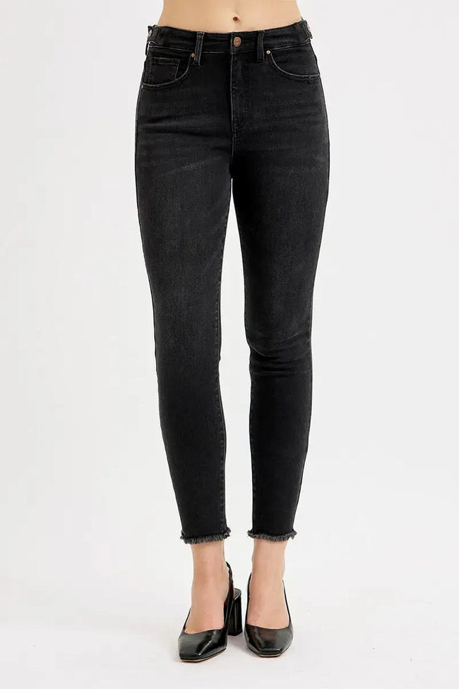RISEN Full Size Tummy Control High Rise Adjustable Waist Skinny Jeans  Style Ratio