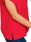 Zenana Textured Knit Jacquard Short Sleeve Top  Style Ratio