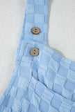 Checkered Pocketed Jumpsuit  Style Ratio