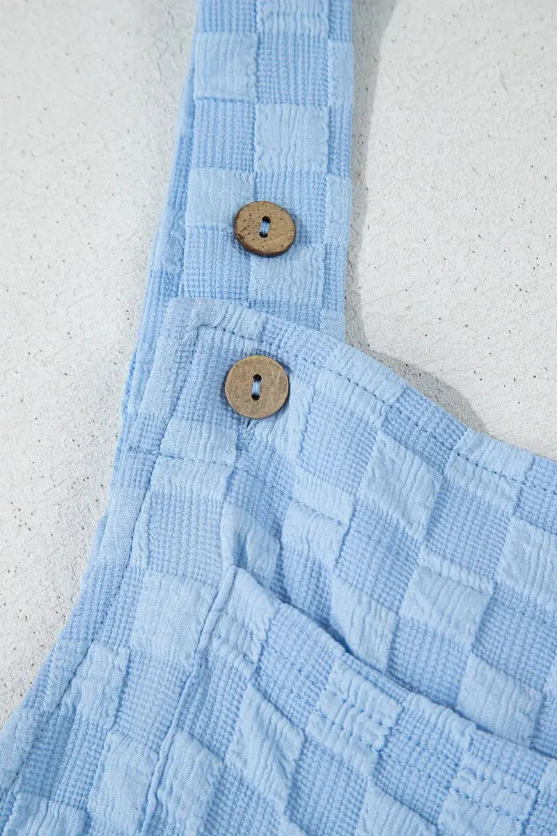 Checkered Pocketed Jumpsuit  Style Ratio