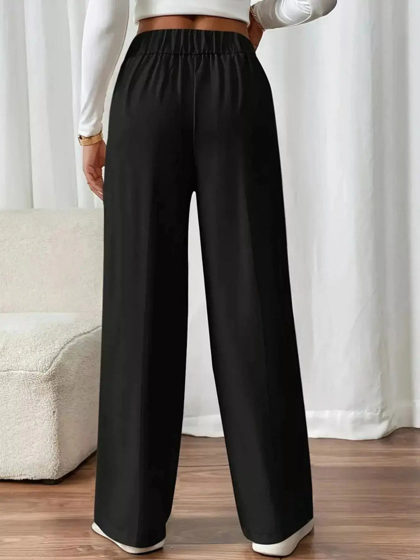 Full Size High Waisted Wide Leg Pants  Style Ratio