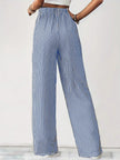Drawstring Striped Elastic Waist Pants  Style Ratio
