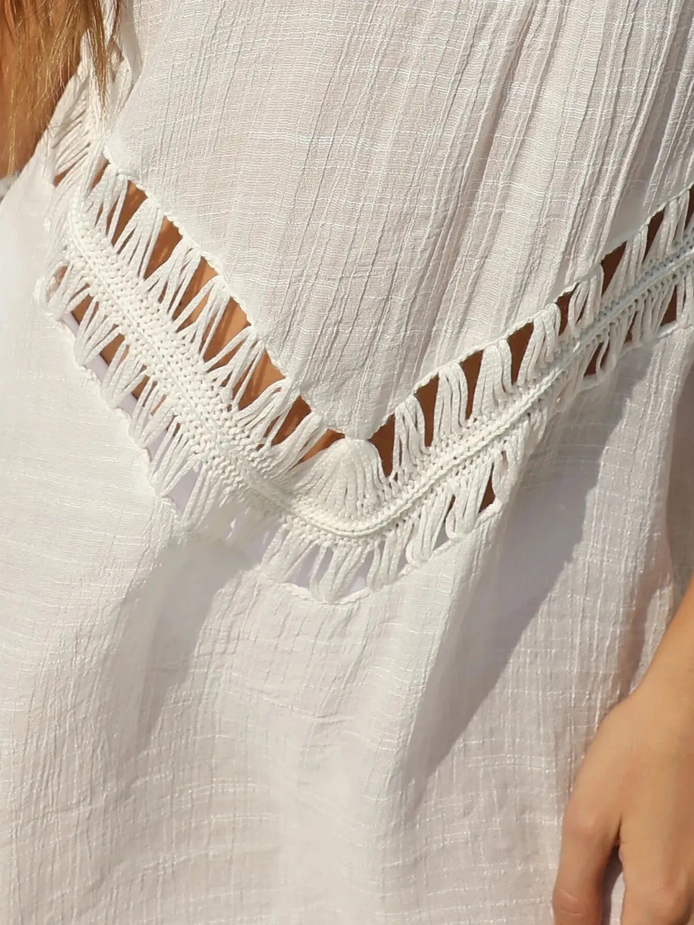 Crochet Detail Beach Cover Up  Style Ratio