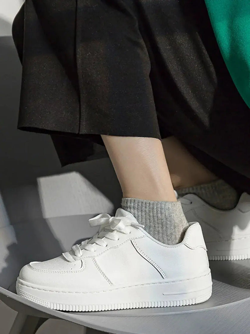 Lace Up Round Toe Platform Shoes  Style Ratio