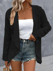 Eyelet Roll-Tab Sleeve Cardigan  Style Ratio