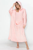 Double Take Pocketed Hooded Midi Lounge Dress  Style Ratio