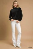 Umgee Ribbed Drawstring Hem Sweater  Style Ratio