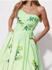 Floral Print Tube Maxi Dress  Style Ratio