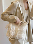 Lace Bowknot Woven Handbag  Style Ratio