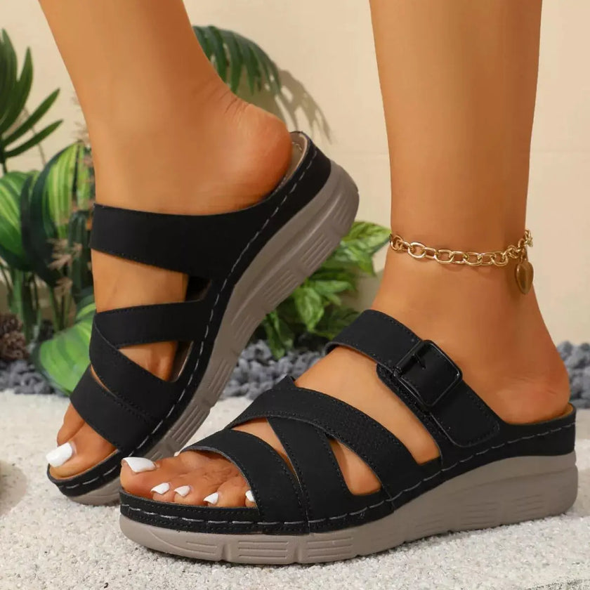 Open Toe Wedge Sandals  Style Ratio