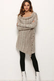 Angel Wings One-Button Tassel Tie Asymmetrical Hem Cardigan  Style Ratio