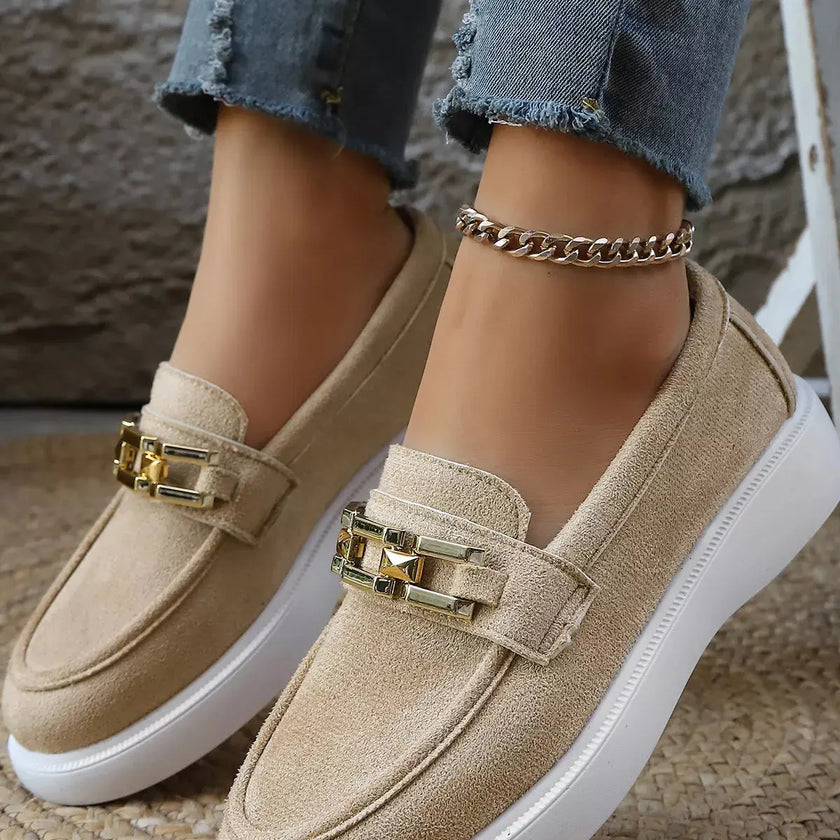 Round Toe Platform Slip-Ons  Style Ratio
