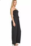 Zenana Tube Top Jumpsuit with Drawstring Waist  Style Ratio
