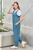 Double Take Full Size Sleeveless Straight Jumpsuit  Style Ratio