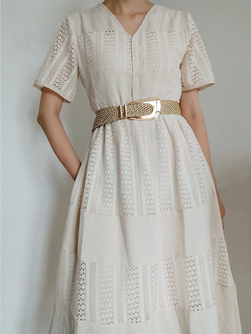 Irregular Buckle Braid Belt  Style Ratio