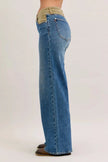 Judy Blue MR Column Straight Jeans with Corduroy Waist  Style Ratio