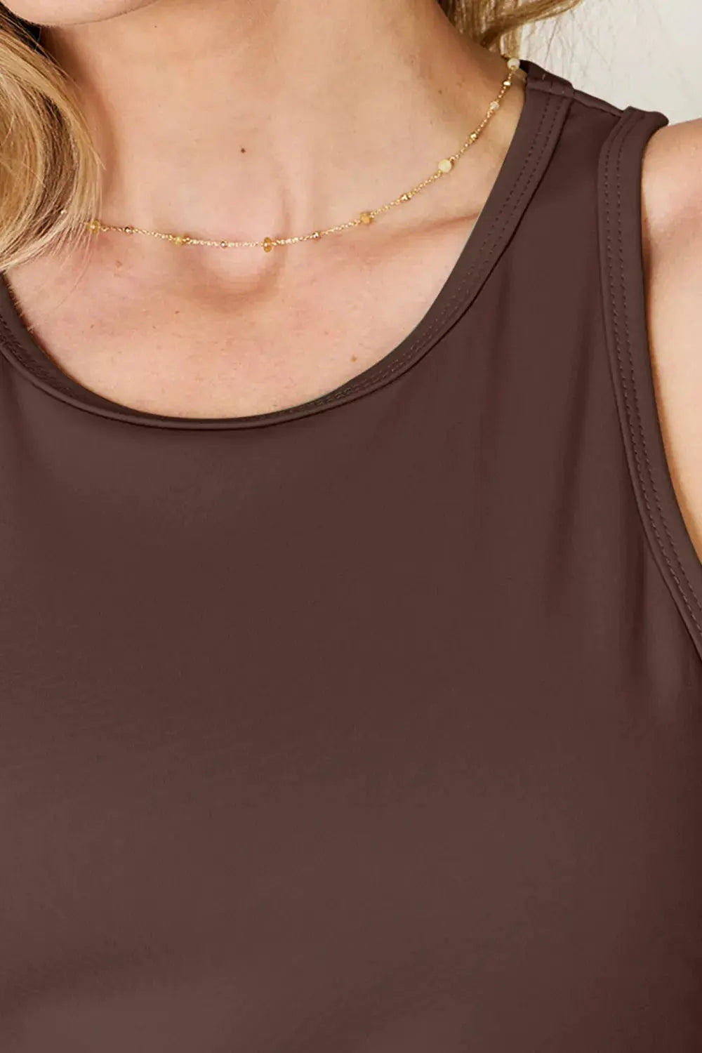 Basic Bae Full Size Round Neck Racerback Tank  Style Ratio