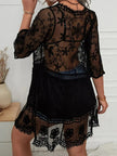 Lace Detail Plunge Cover-Up  Style Ratio