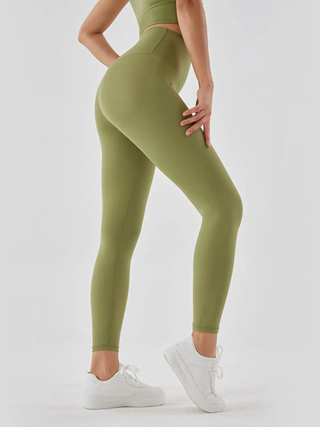 Wide Waistband Sports Leggings  Style Ratio