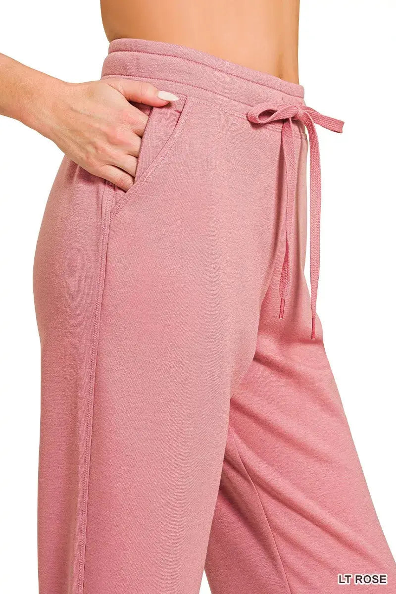 Zenana Drawstring Scuba Joggers with Pockets  Style Ratio
