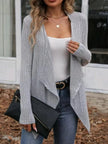 Casual Knit Open Front Cardigan  Style Ratio