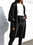 Perfee Open Front Dropped Shoulder Cardigan  Style Ratio