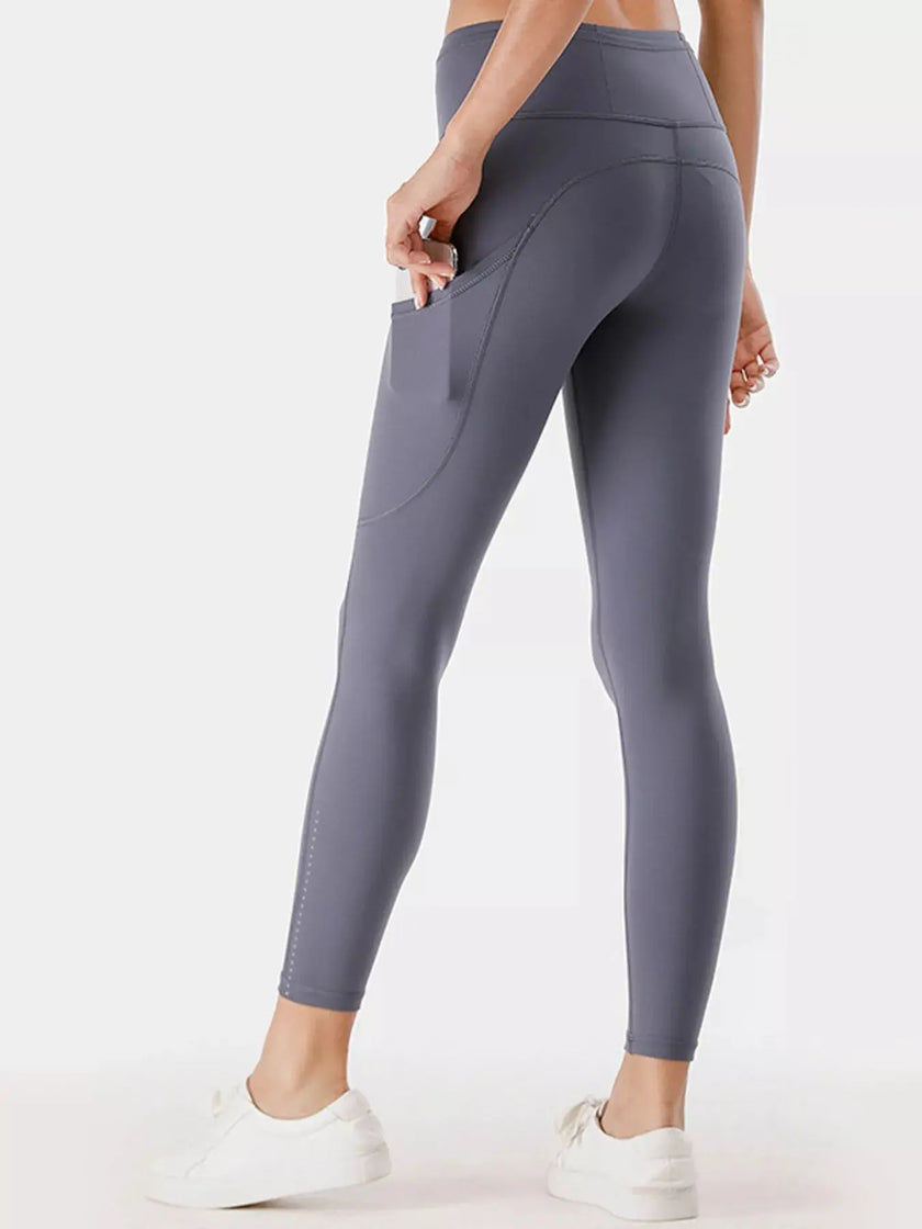 Full Size High-Waisted Active Leggings with Pockets  Style Ratio