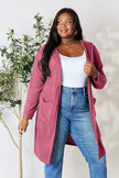 Basic Bae Full Size Hooded Sweater Cardigan  Style Ratio