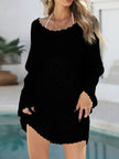 Round Neck Openwork Cover-Up  Style Ratio