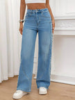 Pearl Embellished Wide Leg Jeans  Style Ratio