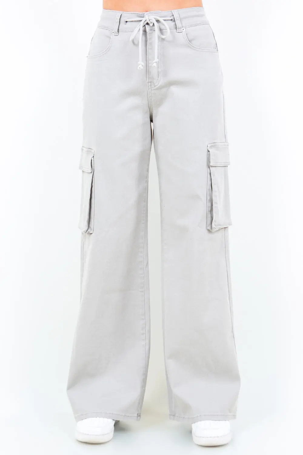 American Bazi Full Size Drawstring Cargo Pants  Style Ratio