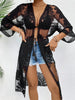Lace Open Front Longline Cover-Up  Style Ratio