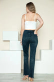 Judy Blue Full Size Button Fly Hem Destroy Straight Jeans  Style Ratio