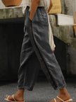 Hollow Out Trim Cropped Pants  Style Ratio
