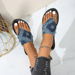 Star Thong Sandals with Frayed Detail  Style Ratio