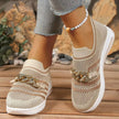 Round Toe Mesh Slip-Ons  Style Ratio