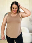 Basic Bae Full Size Round Neck Curved Hem Tank  Style Ratio