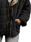 Quilted Zip Up Outerwear  Style Ratio