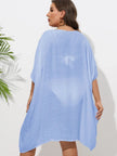 Crochet Trim V-Neck Beach Cover Up  Style Ratio