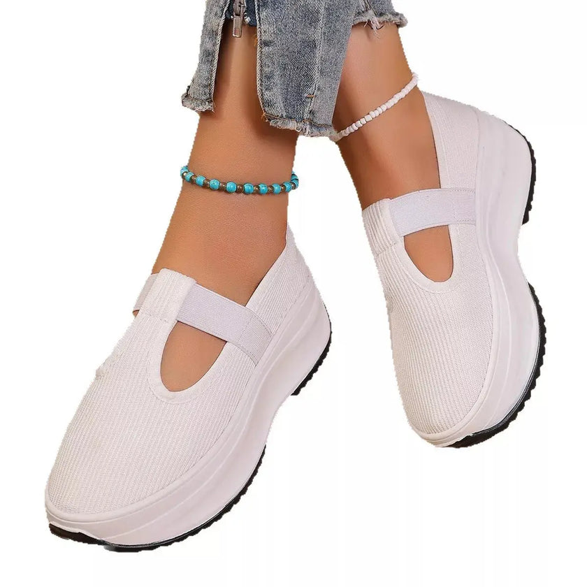 Round Toe Platform Slip-Ons  Style Ratio