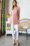 Heimish Knit V-Neck Babydoll Top  Style Ratio