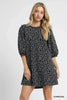 Umgee Leopard Print Jacquard Mini Dress  Style Ratio