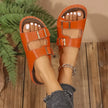 Double Buckle Platform Sandals  Style Ratio