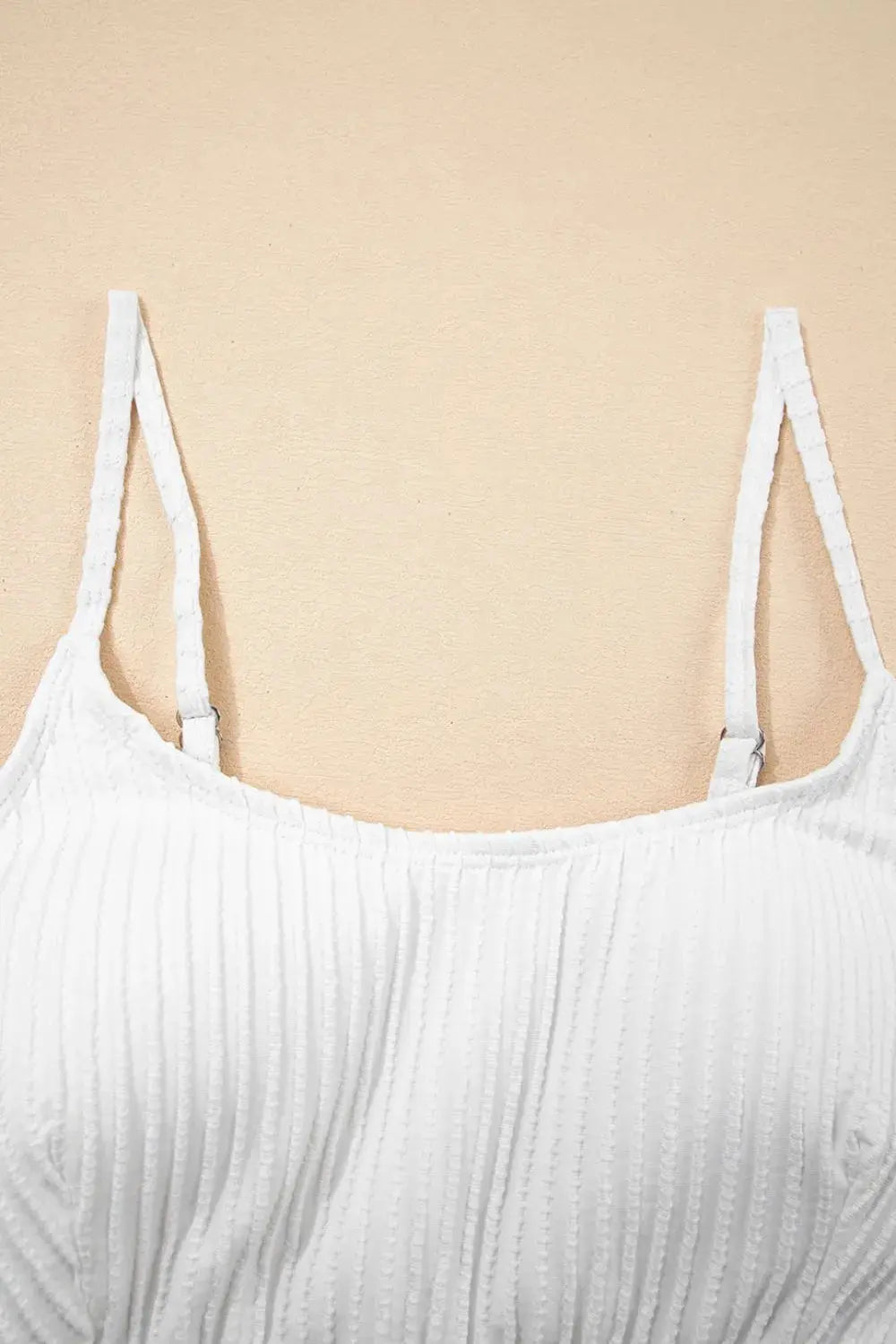 Textured Contrast Banding Bikini High Waist 2pcs Swimsuit  Style Ratio
