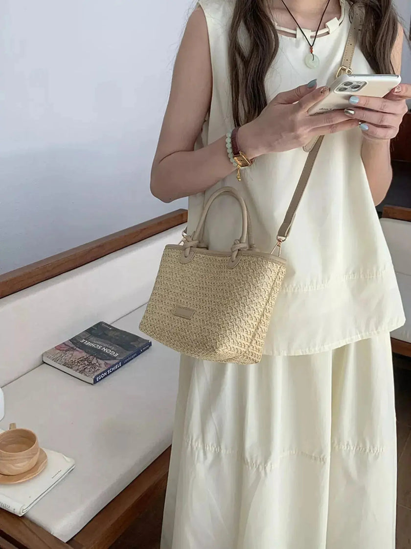 Straw Woven Crossbody Bag  Style Ratio