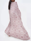 Geometric Print Surplice Beach Cover Up  Style Ratio