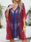 Rainbow Gradient Crochet Beach Cover Up  Style Ratio